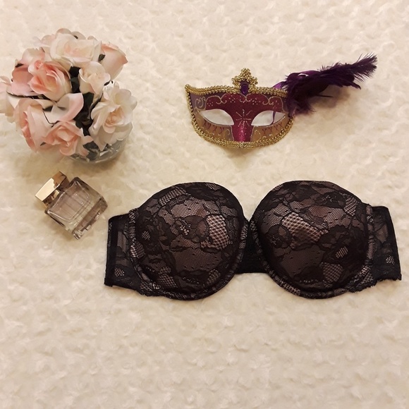 Victoria's Secret Other - VS Black & Beige Lace Biofit Multi-Way Bra